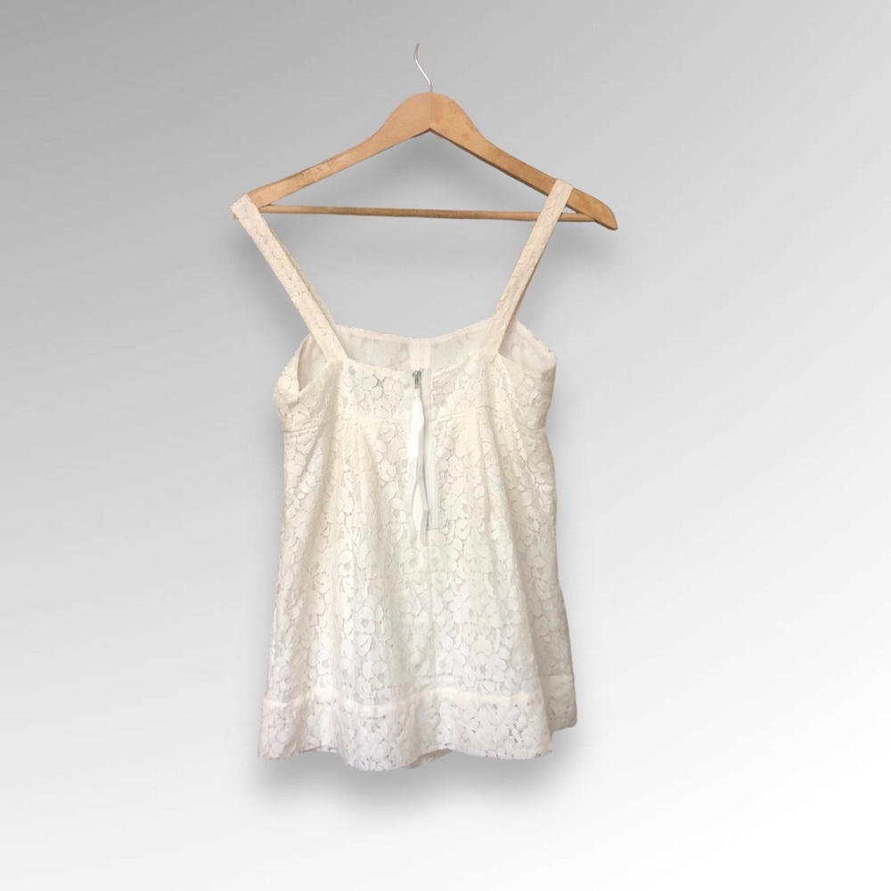 Ivory Lace Zip Back Halter Top Small Twenty One - Picture 3 of 7